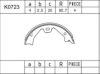 ASIMCO K0723 Brake Shoe Set